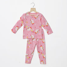 Load image into Gallery viewer, Pink Hearts Unicorn NightSuit