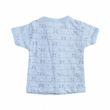 Load image into Gallery viewer, Bunny And Cat Light Blue Half Sleeves Jabla