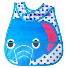 Load image into Gallery viewer, Blue Elephant Printed Bibs