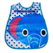 Load image into Gallery viewer, Blue Elephant Printed Bibs