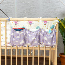 Load image into Gallery viewer, Purple Sky Is The Limit Cot Organiser