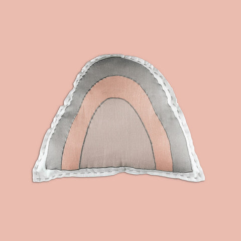 Pink Rainbow Organic Throw Cushion