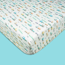 Load image into Gallery viewer, Blue Trucks Organic Fitted Cot Sheet