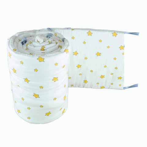 White Stars Organic Cot Bumper
