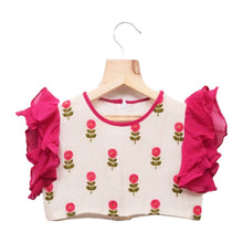 Load image into Gallery viewer, Abla Embroidered Top with Ghagra