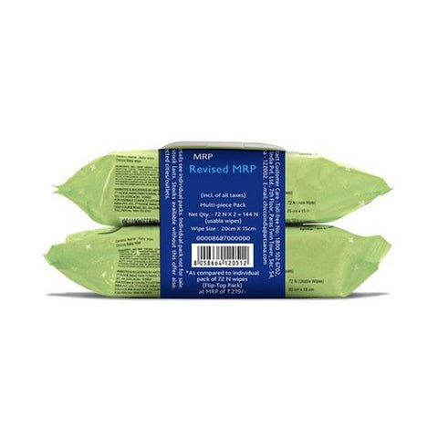 Soft Cleansing Wipes - 72 pcs