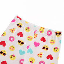 Load image into Gallery viewer, White Smiley Printed Legging