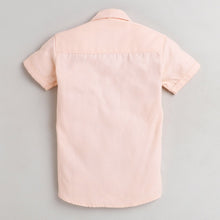 Load image into Gallery viewer, Peach Hello Smart Half Sleeves Shirt