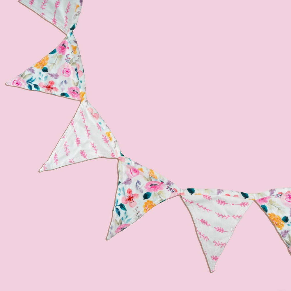 Pink Blossom Cot Bunting