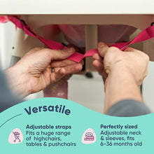 Load image into Gallery viewer, Pink Teddy Bear Short-sleeve Coverall Weaning Bib