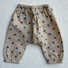 Load image into Gallery viewer, Indigo Beige Organic Polka Jhabla With Polka Pants