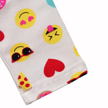 Load image into Gallery viewer, White Smiley Printed Legging