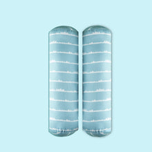 Load image into Gallery viewer, Blue Traffic Jam Mini Cot Bedding Set