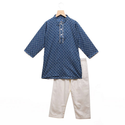 Indigo Blue Kurta Pyjama