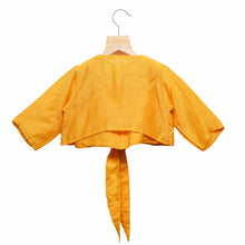 Load image into Gallery viewer, Yellow Top With Jacket and Multicolour Ghagra
