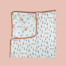 Load image into Gallery viewer, Brown Enchanted Forest Organic Cot Bedding Set