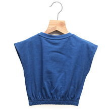 Load image into Gallery viewer, Red And Blue Elasticated Hem Top