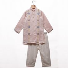 Load image into Gallery viewer, Mirror Work Linen Kurta Pyjama