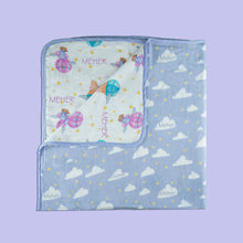 Load image into Gallery viewer, Purple Sky is the Limit Organic Cot Bedding Set