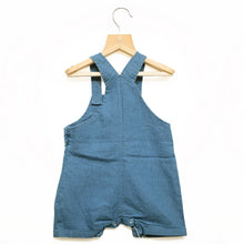 Load image into Gallery viewer, Denim Dungaree With Striped T-shirt