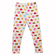 Load image into Gallery viewer, White Smiley Printed Legging