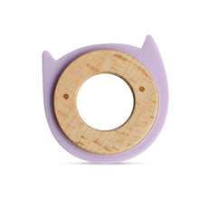 Load image into Gallery viewer, Wood + Silicone Disc Teether