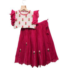 Load image into Gallery viewer, Abla Embroidered Top with Ghagra