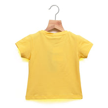 Load image into Gallery viewer, Star Cat Applique Top- Yellow And Mint Green