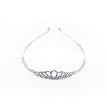 Load image into Gallery viewer, Silver Metal Crown Tiara