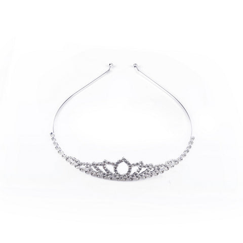 Silver Metal Crown Tiara