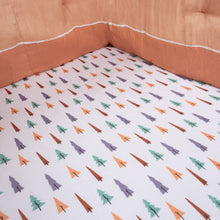 Load image into Gallery viewer, Brown Trees Organic Fitted Cot Sheet