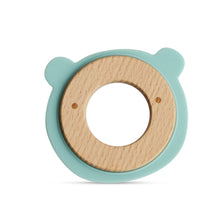 Load image into Gallery viewer, Wood + Silicone Disc Teether