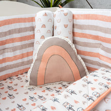 Load image into Gallery viewer, Pink Rainbow Organic Throw Cushion