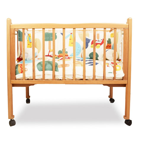 Foldable Wooden Baby Cot/Crib