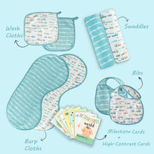 Load image into Gallery viewer, Traffic Jam Newborn Essentials Gift Set