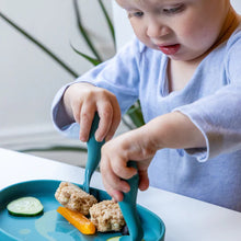 Load image into Gallery viewer, Blue Baby Spoon & Fork set