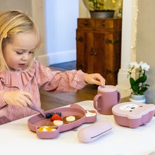 Load image into Gallery viewer, Pink Bear Baby & Toddler Stay Put Suction Bowl With Lid & Spoon