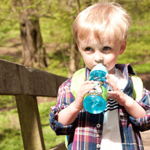 Load image into Gallery viewer, Green Dog Printed Flip Top Water Bottle