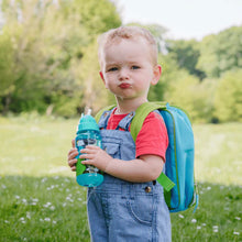 Load image into Gallery viewer, Green Dog Printed Flip Top Water Bottle