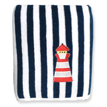 Load image into Gallery viewer, Blue Light House Embroidered Towel