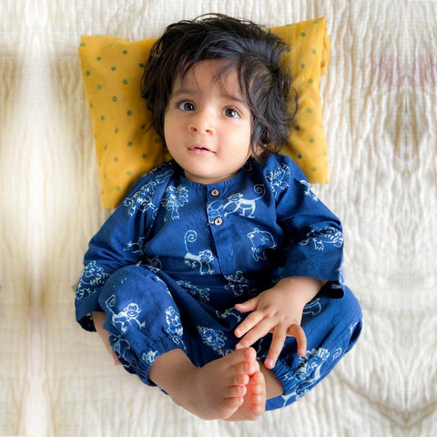 Organic Raidana Print Kapok Pillow (With Maracas & Swaddle Optional)