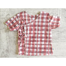 Load image into Gallery viewer, Organic Checks Print Angarakha With Red Pants