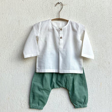 Load image into Gallery viewer, Organic Essential White Kurta And Mint Pants