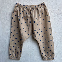 Load image into Gallery viewer, Indigo Beige Organic Polka Jhabla With Polka Pants