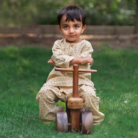 Organic Indigo Raidana Kurta With Matching Pants