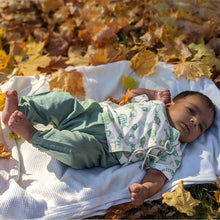 Load image into Gallery viewer, Organic Koi Mint Fish Print And White Angarakha With Mint Pants