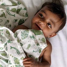 Load image into Gallery viewer, Organic Koi Mint Swaddle