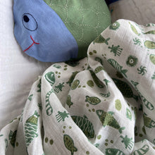 Load image into Gallery viewer, Organic Koi Mint Swaddle