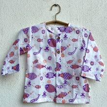 Load image into Gallery viewer, Organic Koi Peach Print Kurta With Pant
