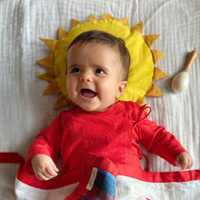 Load image into Gallery viewer, Organic Red Angrakha With White Pant